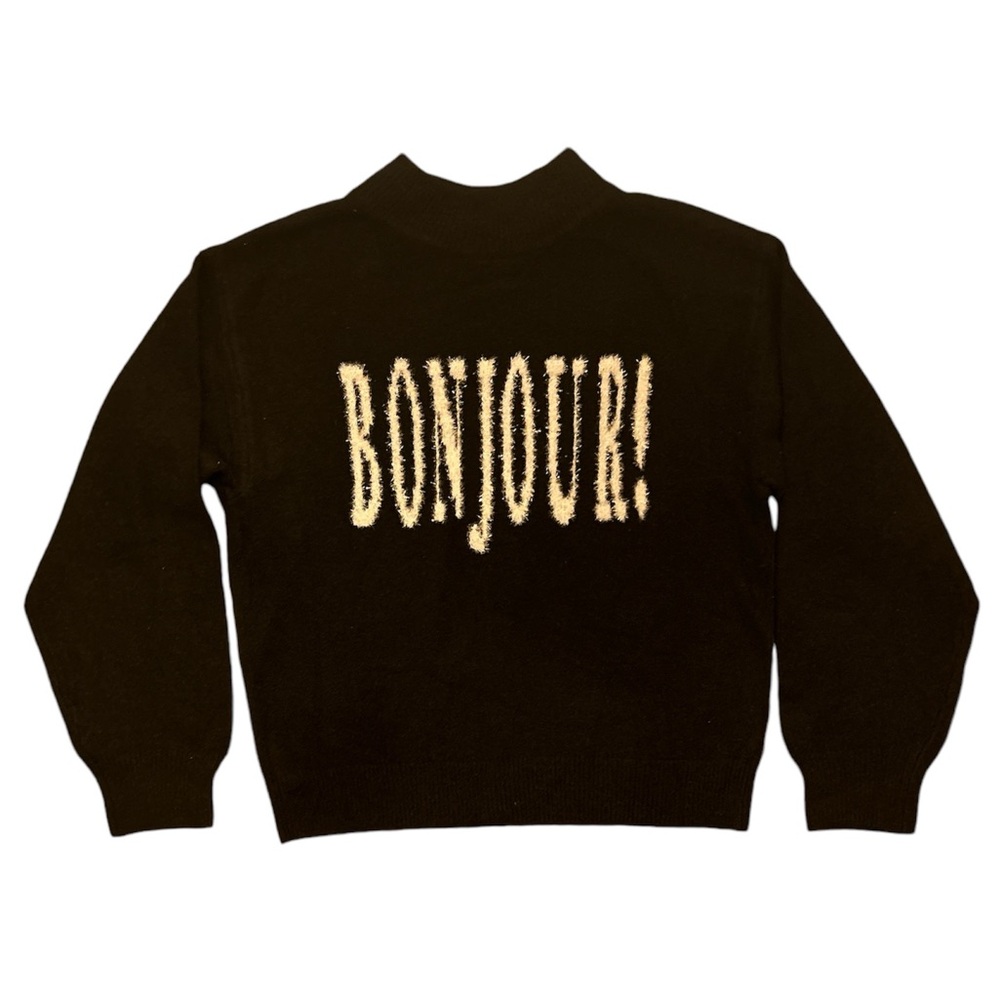 Soft & Cozy Bonjour Sweater - Size Medium